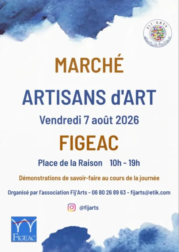 Fij'art : marché d’art et d'artisanat d’art à Figeac