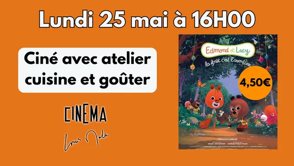 Ciné-Goûter et atelier cuisine au cinéma Louis Malle