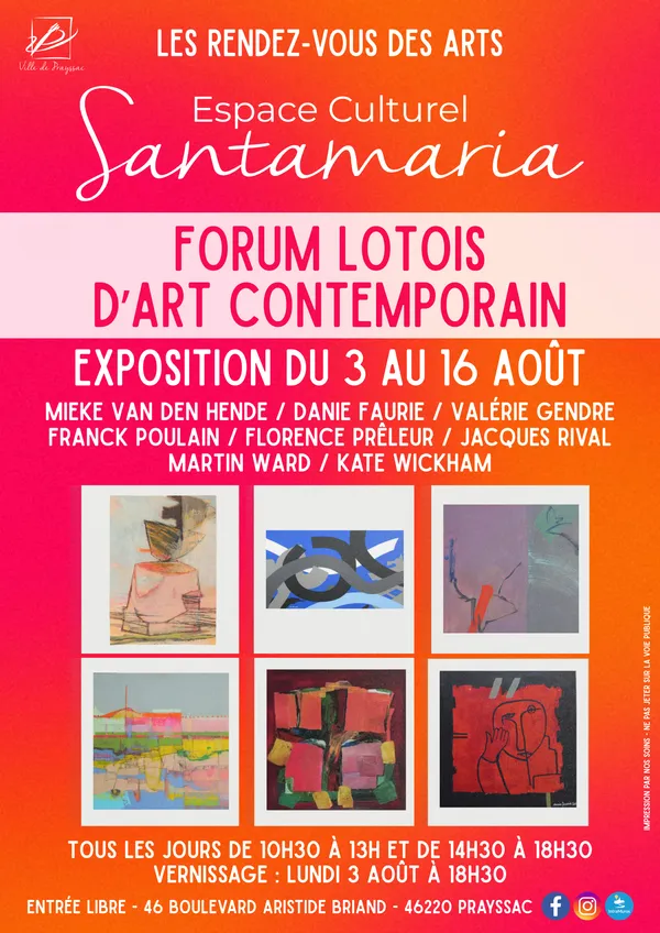 Forum Lotois d'art contemporain à l'espace culturel Santamaria
