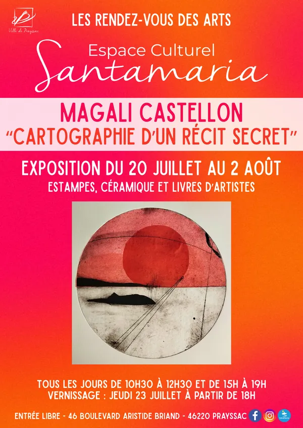 Exposition à Santamaria : Magali Castellon "Cartographie d'un récit secret"