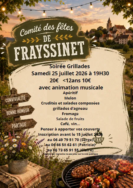 Soirée grillades à Frayssinet