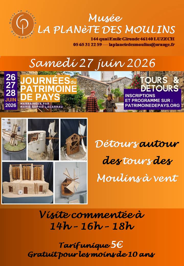 Visite commentée de la Planète des Moulins