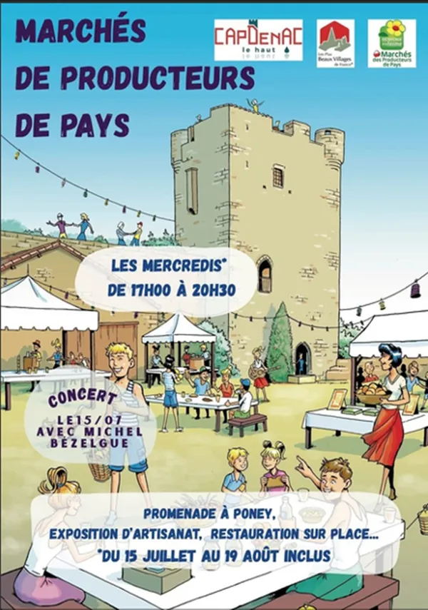 Marché de producteurs de pays à Capdenac le haut
