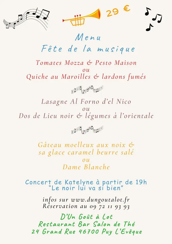 Fête de la musique au restaurant D'un Goût à Lot