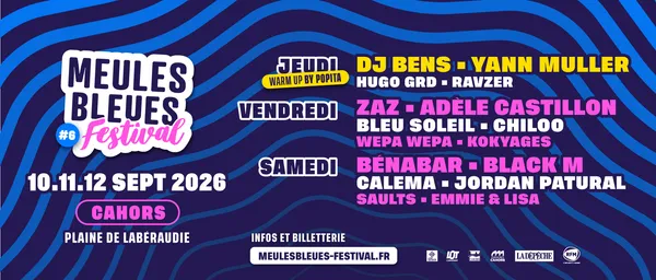 Le Meules Bleues Festival : Zaz + Adèle Castillon + Chiloo + Bleu Soleil
