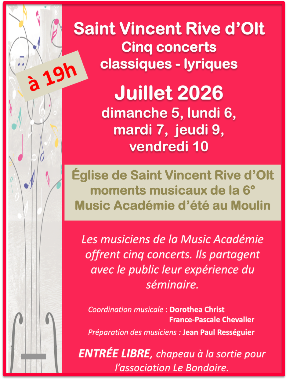 Music Académie d'été au Moulin