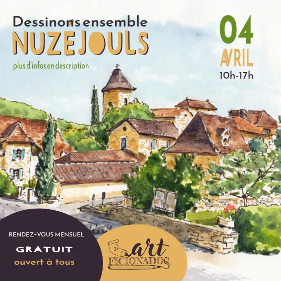 Croquis urbain à Nuzéjouls