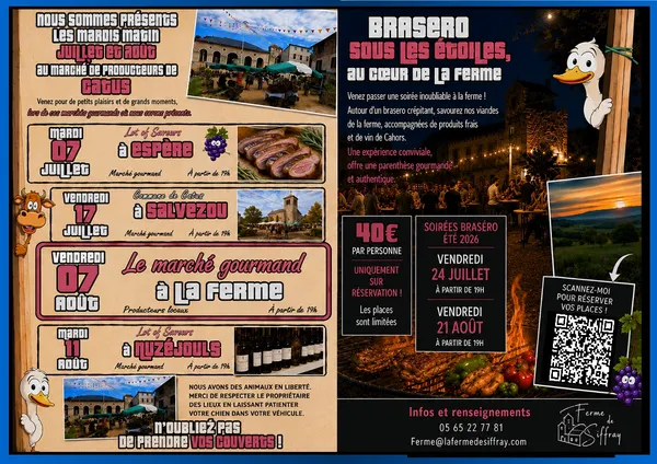 Marché gourmand à La ferme de Siffray