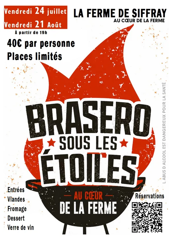 Soirée brasero sous les étoiles à la Ferme de Siffray