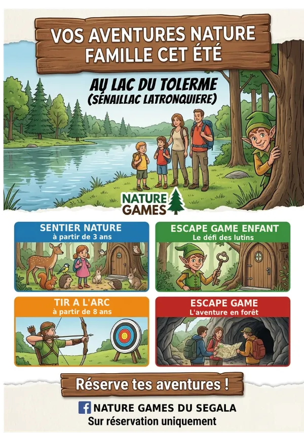 Nature Games au lac du Tolerme