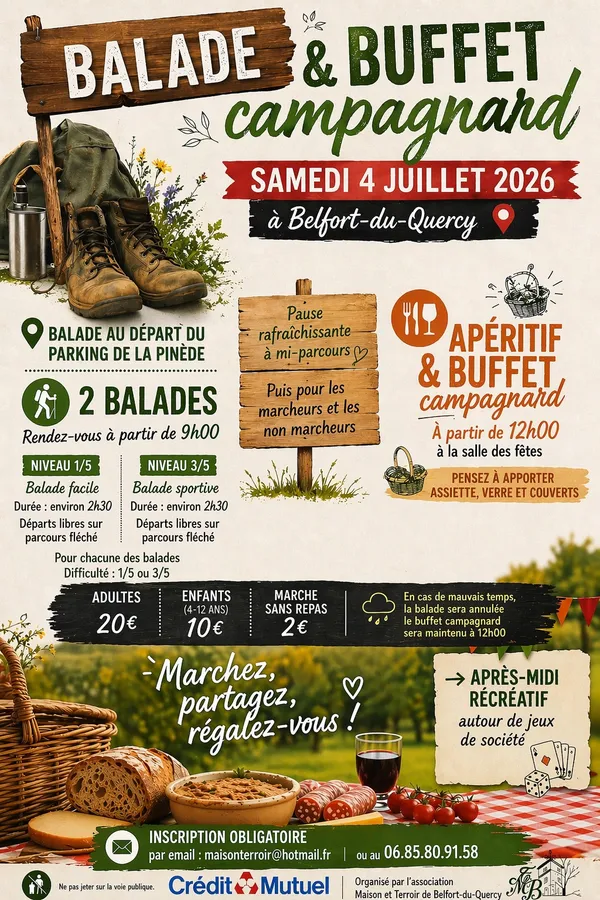 Balade et Buffet campagnard