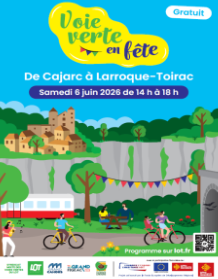 La voie verte en fête, entre Cajarc et Larroque-Toirac !