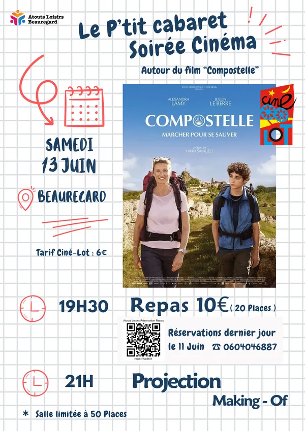 Le Petit Cabaret Soirée cinéma "Compostelle"