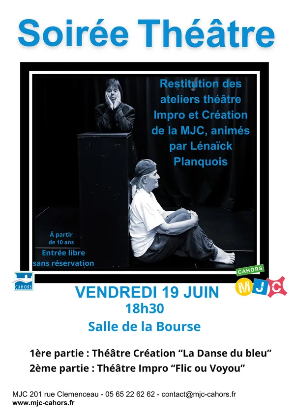 Spectacles des ateliers théâtre de la MJC