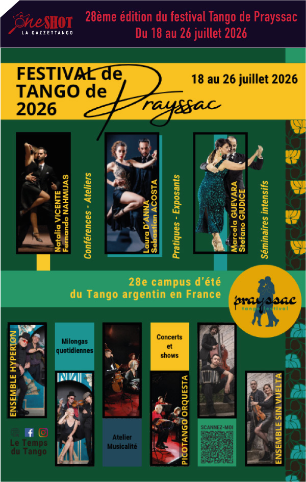 Festival de Tango : Milonga et Show avec les trois couples de Maestros et avec Hyperion