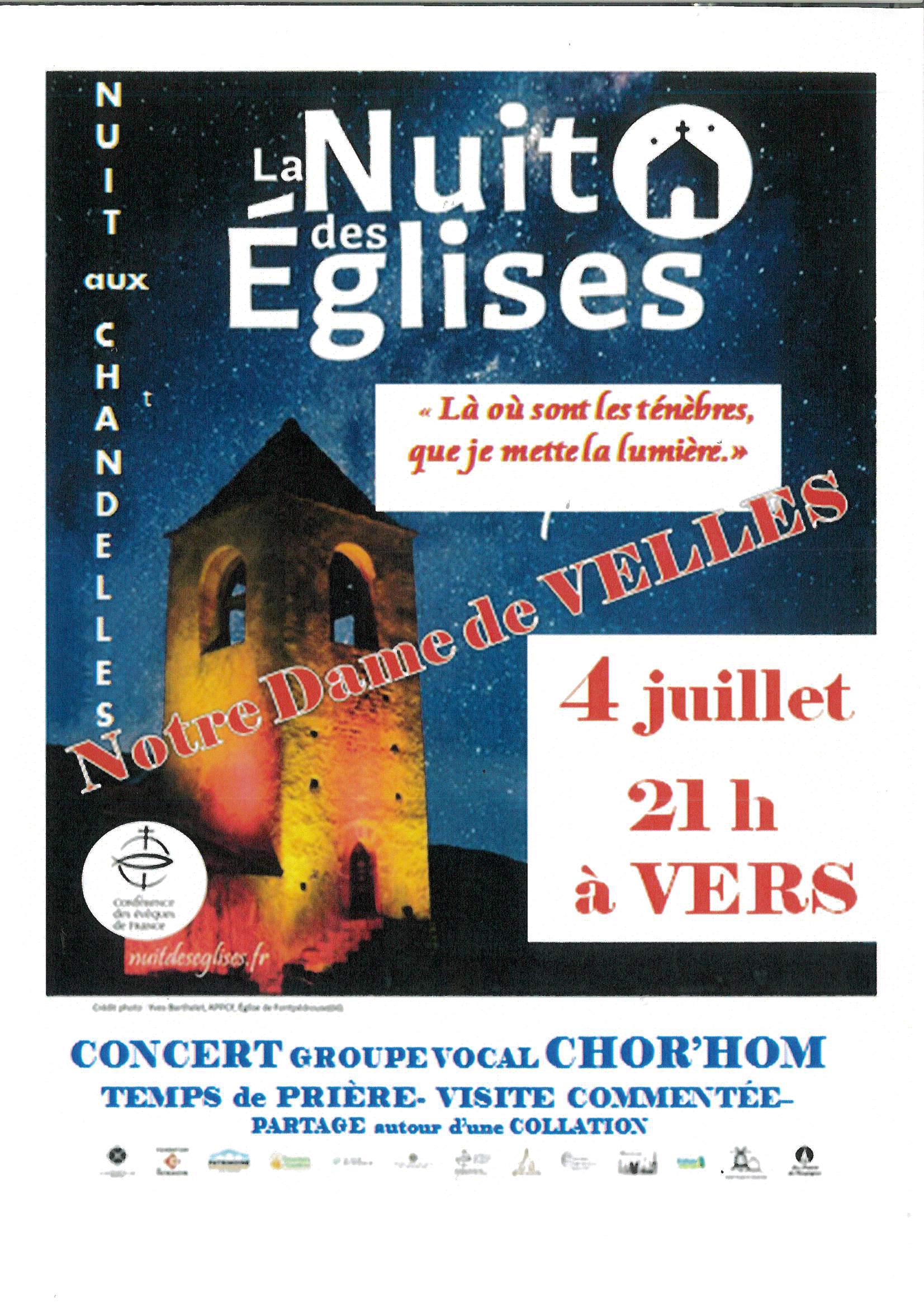 La nuit des Églises : concert du groupe vocal Chor'Hom