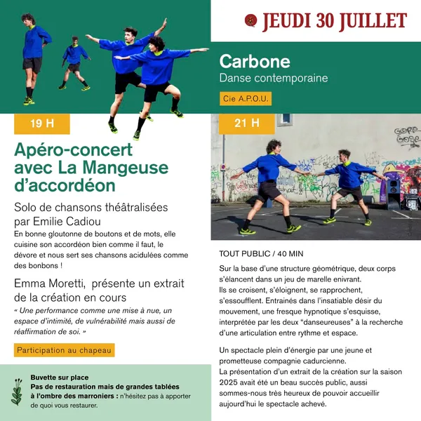 L'Amphi de Lalbenque : apéro concert et danse contemporaine