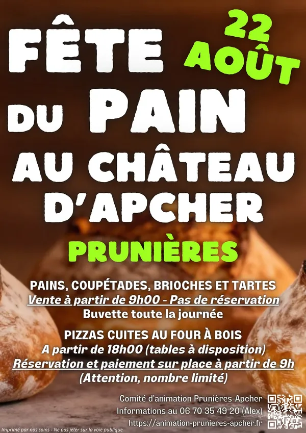 FÊTE DU PAIN AU CHÂTEAU D'APCHER