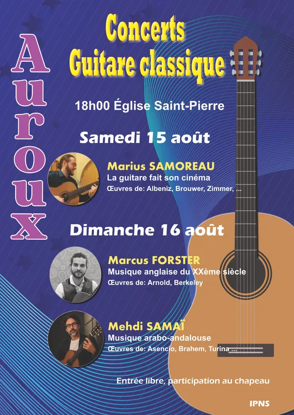 CONCERT GUITARE CLASSIQUE - MARIUS SAMOREAU