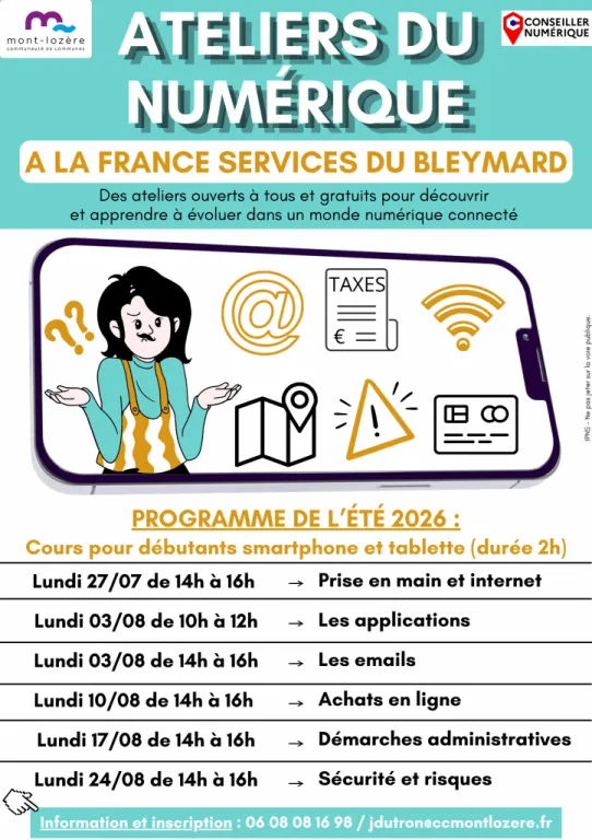 LES ATELIERS DU NUMÉRIQUE : DÉBUTANT SMARTPHONE ET TABLETTE