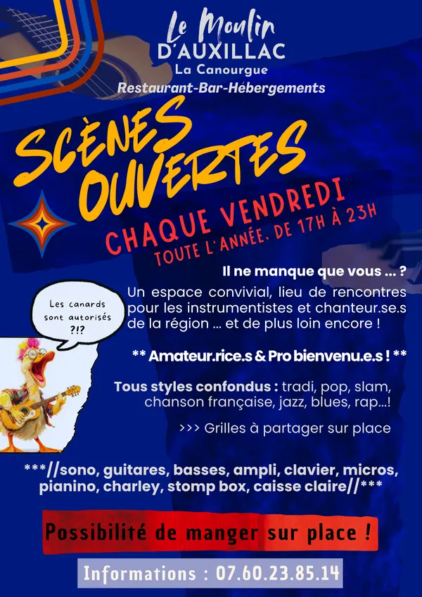 LES SCÈNES OUVERTES DU VENDREDI
