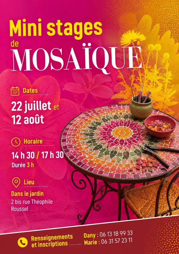 MINI STAGE DE MOSAÏQUE