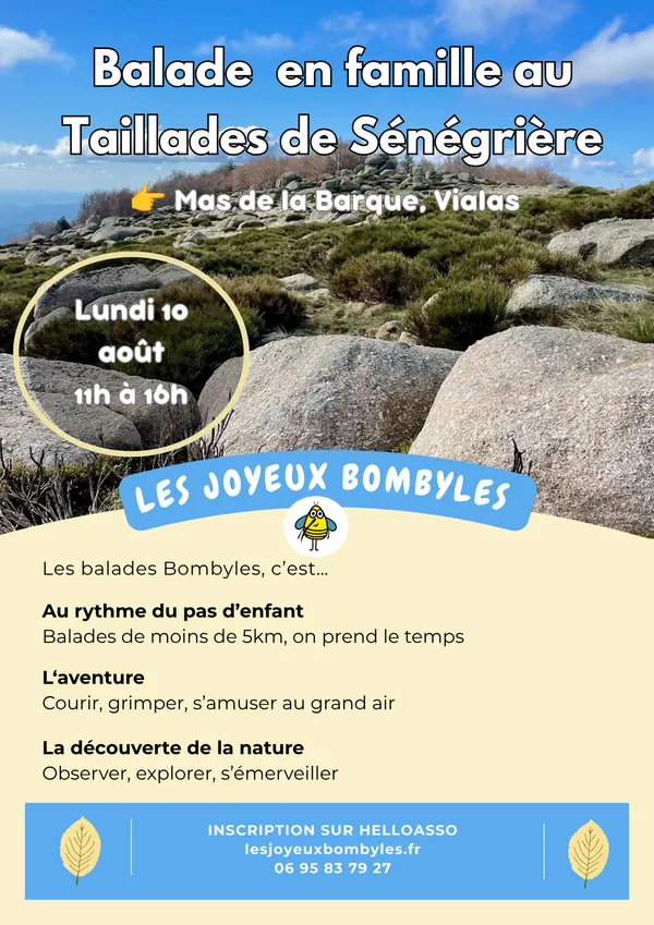BALADE NATURE EN FAMILLE AU TAILLADES DE SÉNÉGRIÈRE