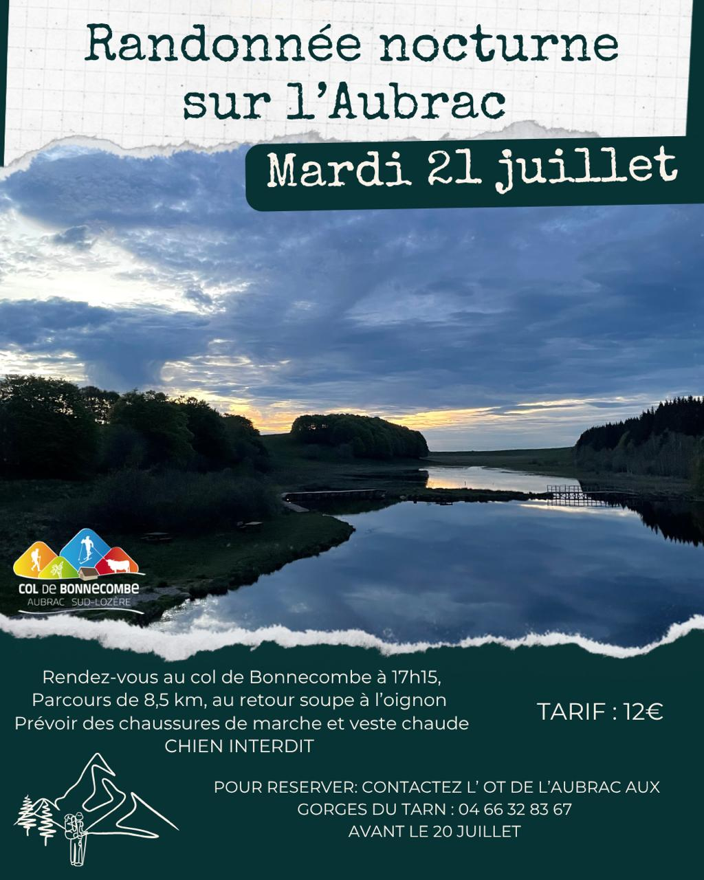 RANDO NOCTURNE SUR L'AUBRAC