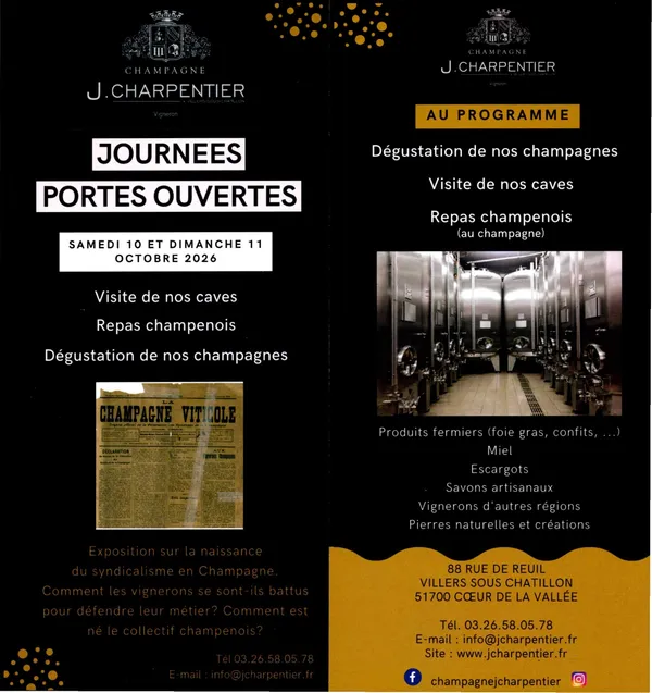 Portes ouvertes au Champagne J. Charpentier