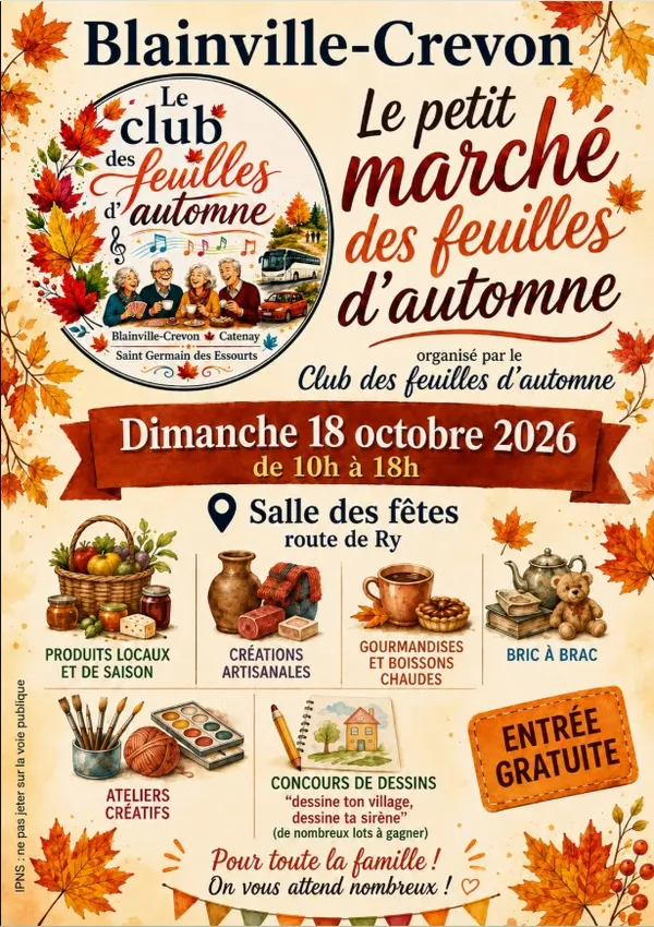 Marché des feuilles d'automne