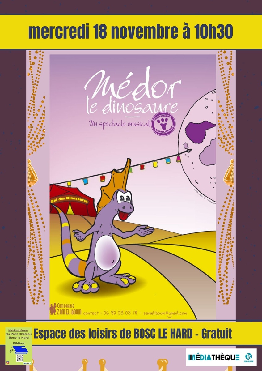 Spectacle musicale : Médor le dinosaure