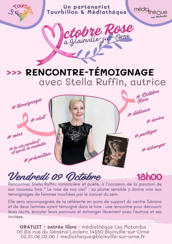 RENCONTRE TEMOIGNAGE avec Stella RUFFIN, autrice