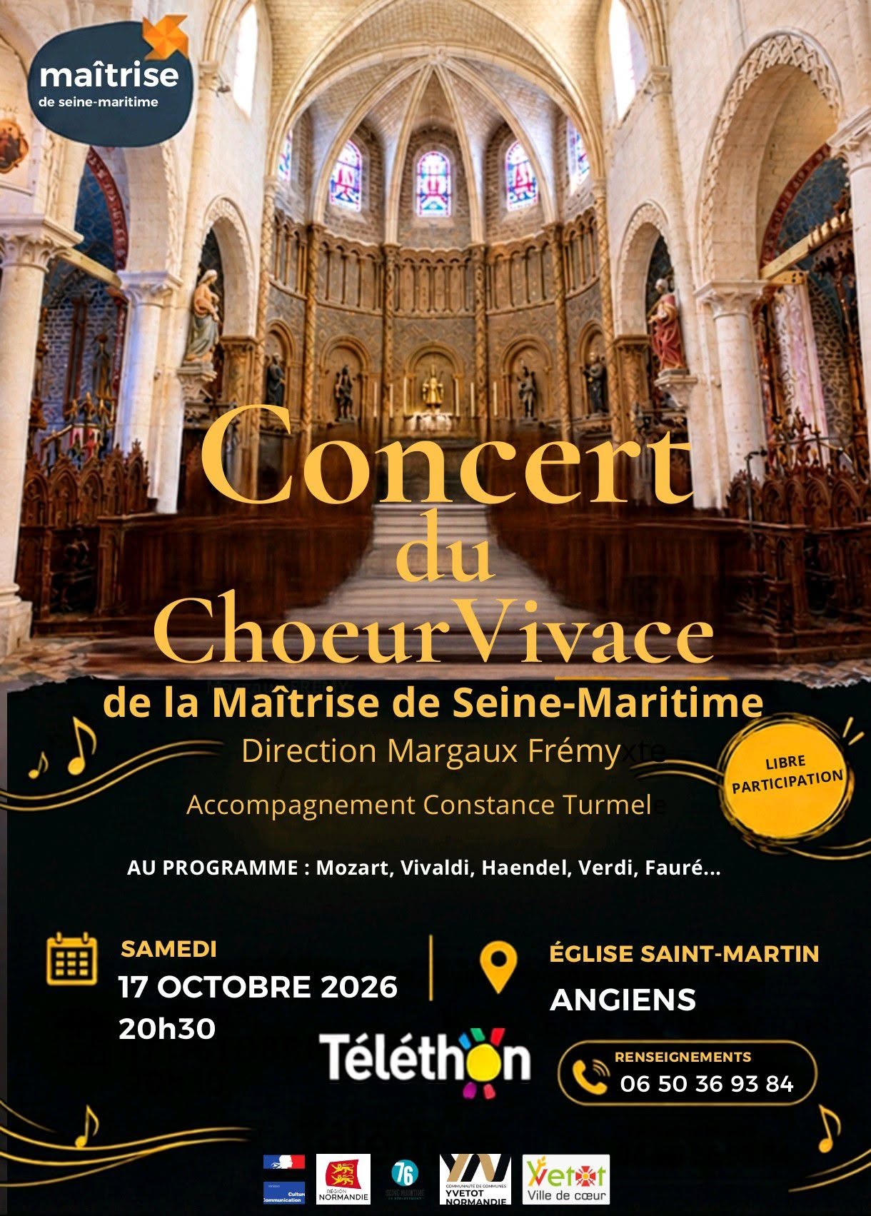 Concert du choeur vivace de la maîtrise de Seine-Maritime