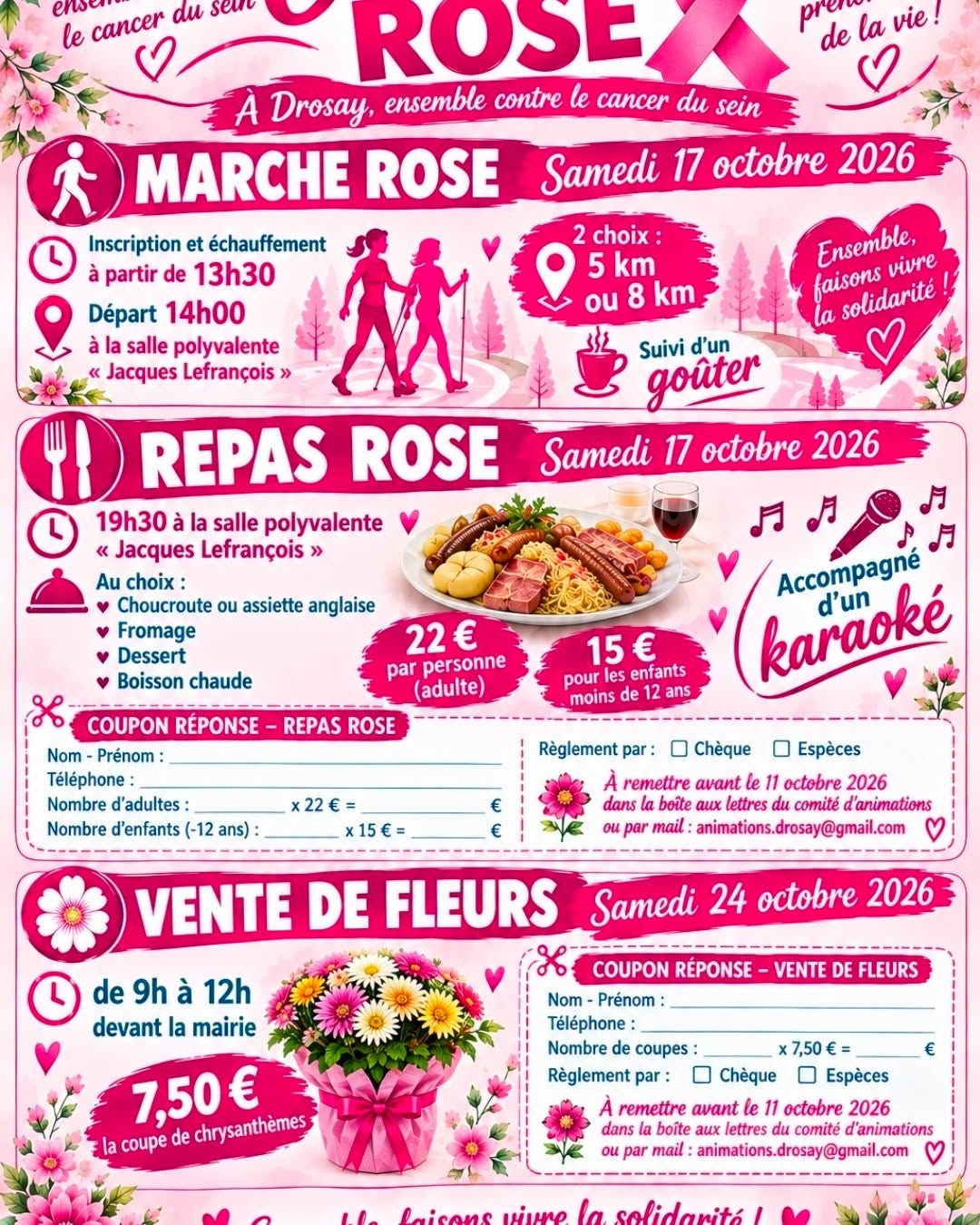 Octobre Rose - marche et repas karaoké
