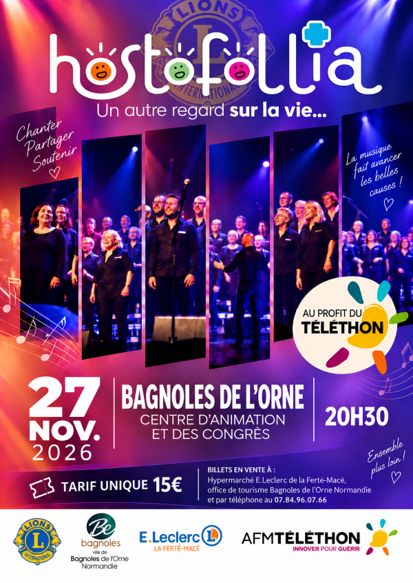 Soirée AFM Téléthon : concert Hostfollia