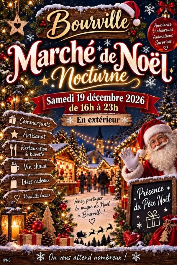 Marché de Noël nocturne