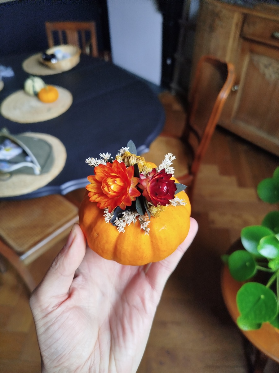 Atelier Petite Citrouille fleurie