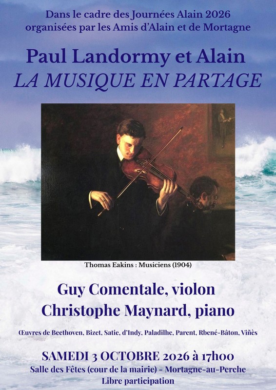 Concert - Paul Landormy et Alain : La musique en partage