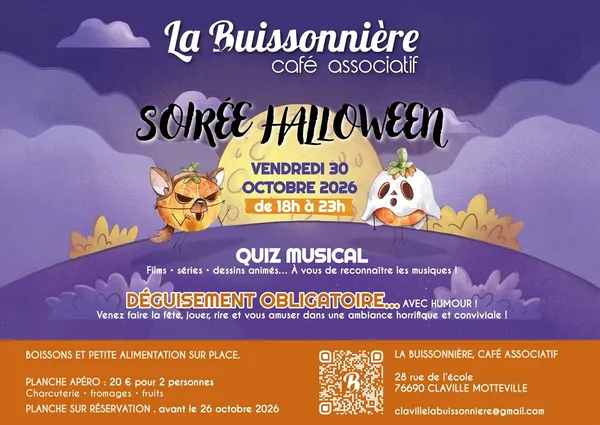 Soirée d'Halloween de La Buissonnière