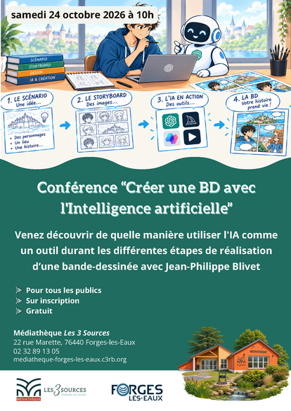 Conférence "Créer une BD avec l'intelligence artificielle"