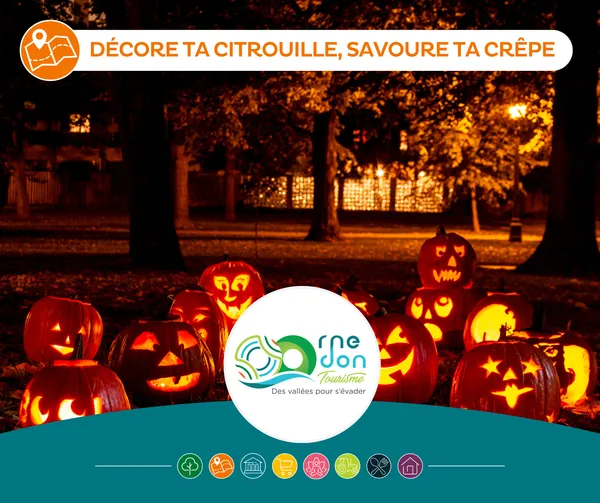 Décore ta citrouille, savoure ta crêpe