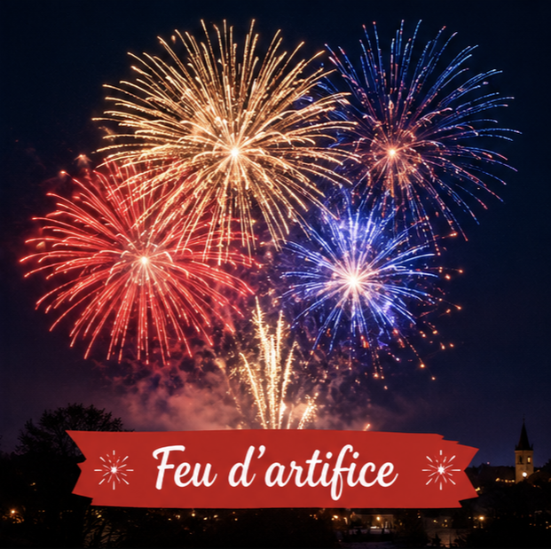 Feu d'artifice de Noël