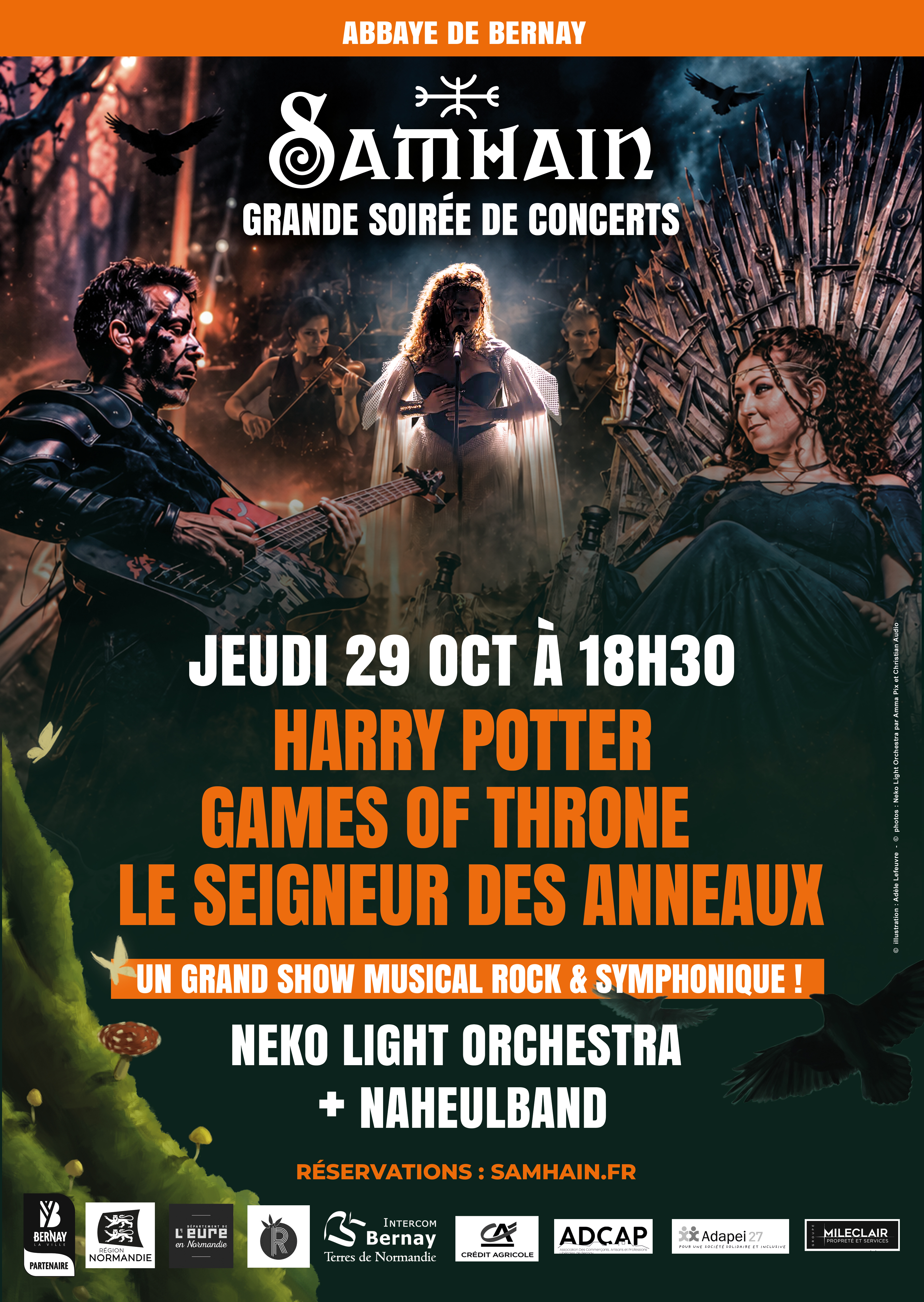 Soirée concerts d'ouverture du Festival de Samhain