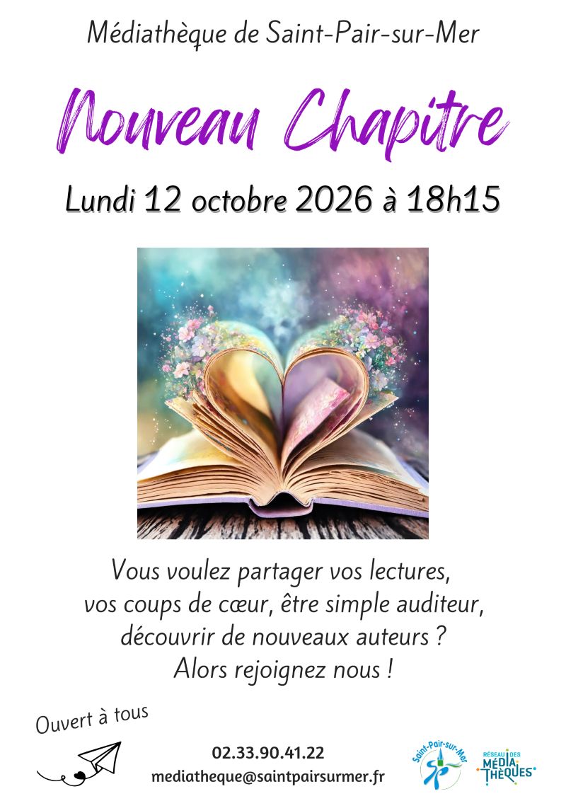 Nouveau chapitre, présentation de coups de coeur