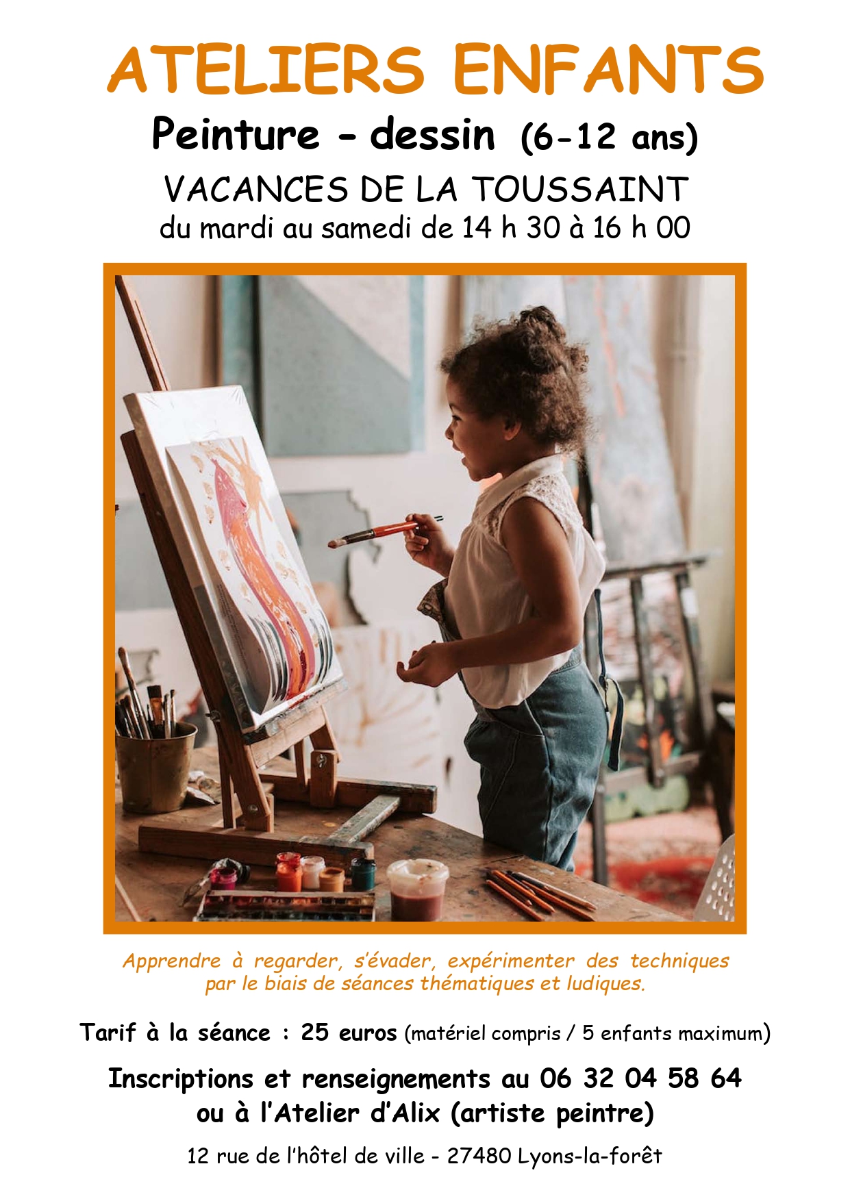 Atelier Enfant à l'Atelier d'Alix