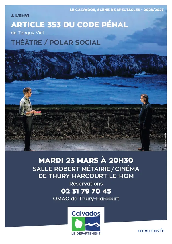 "Article 353 du code pénal" (théâtre/polar social) - Saison culturelle OMAC