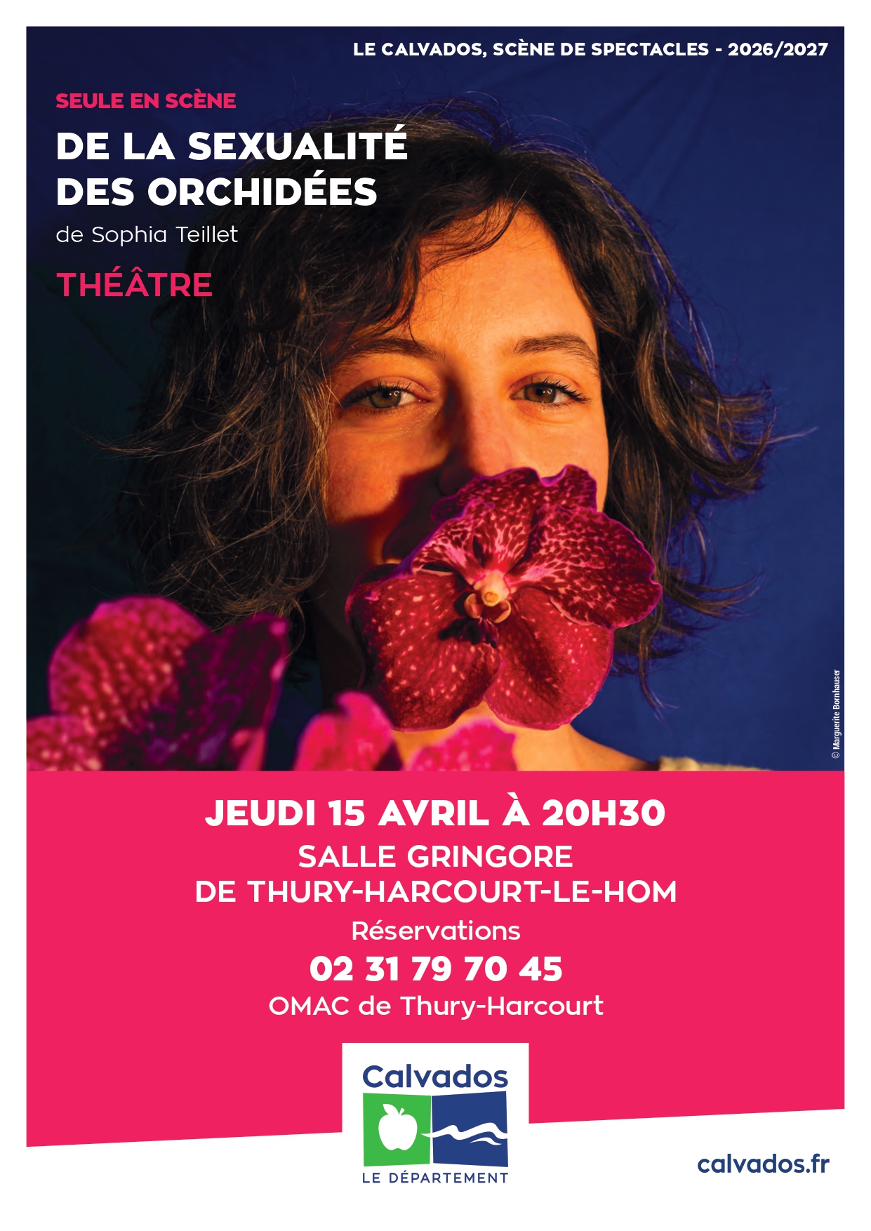 "De la sexualité des orchidées" (théâtre/seule en scène) - Saison culturelle OMAC