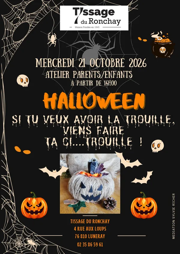Atelier Halloween parents / enfants au Tissage du Ronchay