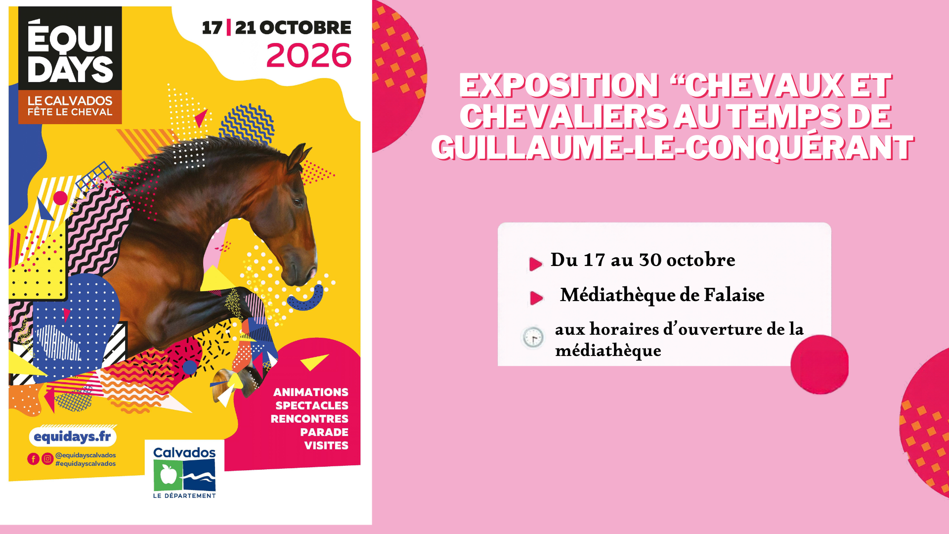 EQUIDAYS | Exposition "Chevaux et chevaliers au temps de Guillaume-Le-Conquérant"