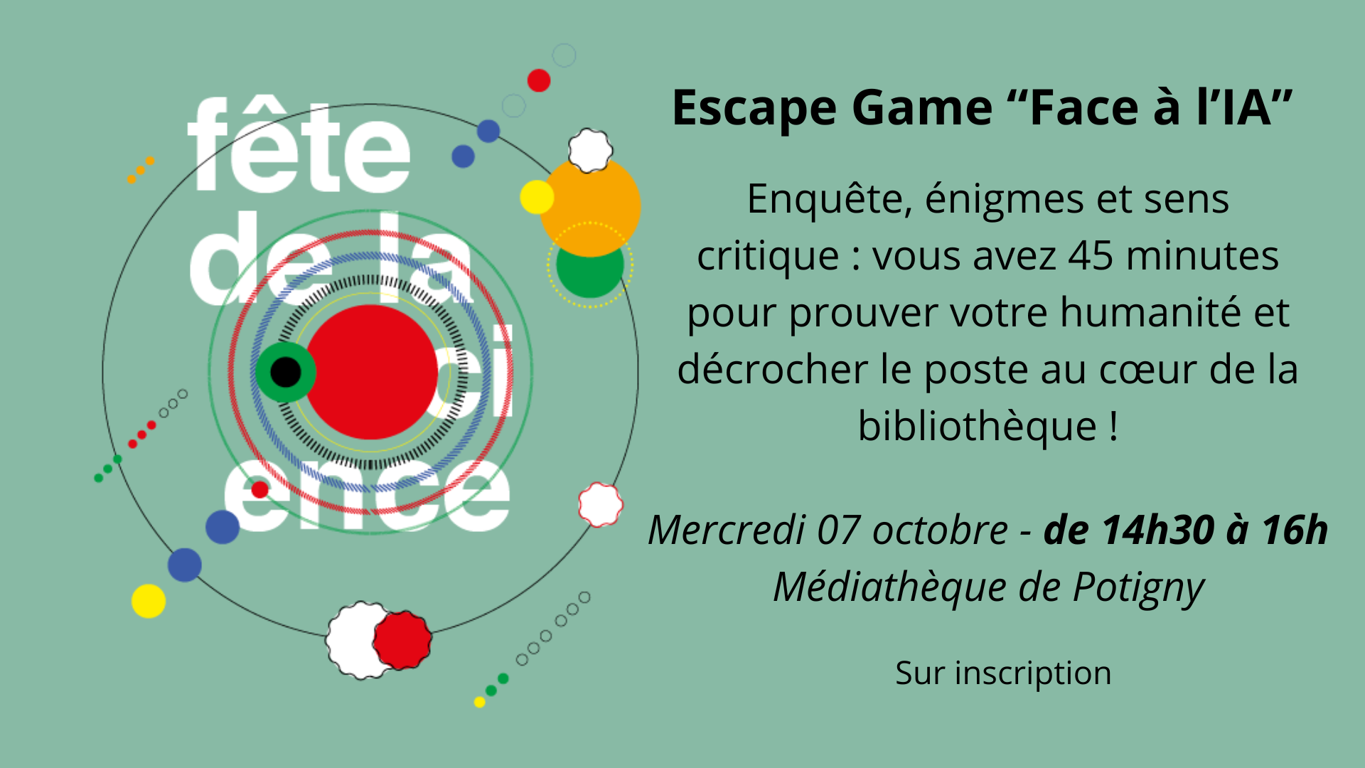 Fête de la science - Escape Game "Face à l'IA"